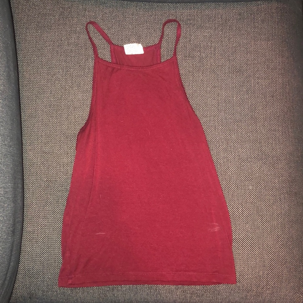 Burgundy crop top
